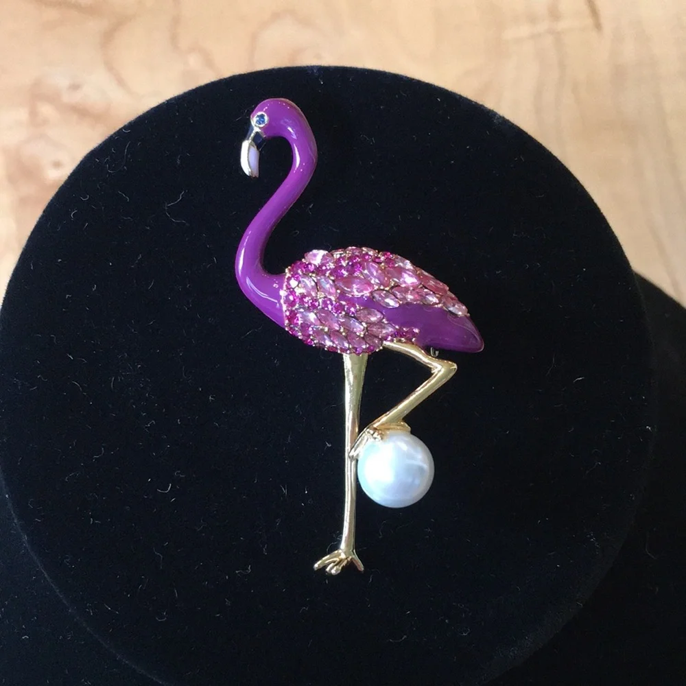 TALBOTS | Flamingo Brooch Pin